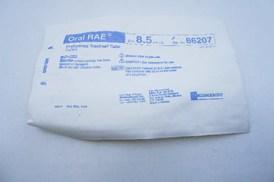 Mallinckrodt 86207 Oral RAE Preformed Tracheal Tube 8.5mm ID